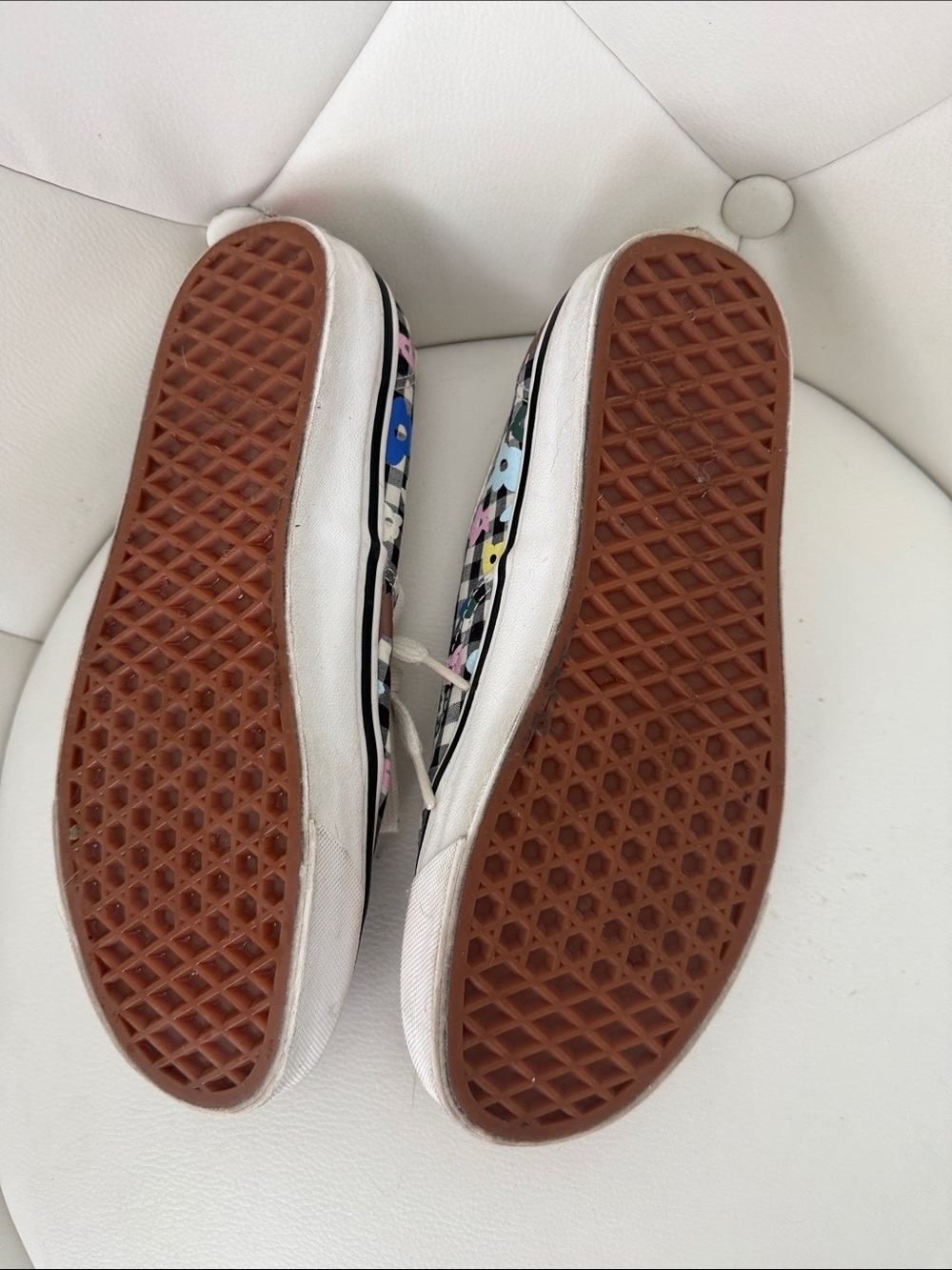 VANS X SANDY LIANG W7.5 Floral Check Plaid Sneakers - Multicolor - Picture 8 of 16